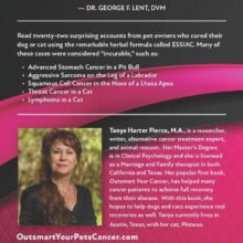 Outsmart Your Pets Cancer Back of Book