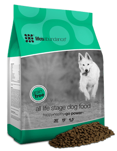 Life's Abundance grain free all life stage dog food small